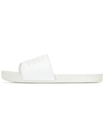 Embossed Logo Tabi Slippers White - MAISON MARGIELA - BALAAN 1