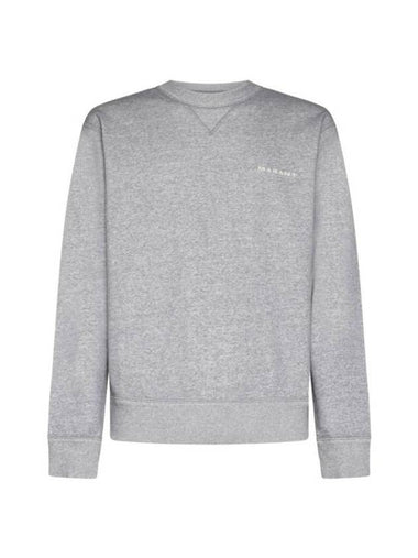 Mikis Embroidery Logo Sweatshirt Grey - ISABEL MARANT - BALAAN 1