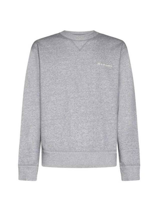 Mikis Embroidery Logo Sweatshirt Grey - ISABEL MARANT - BALAAN 2