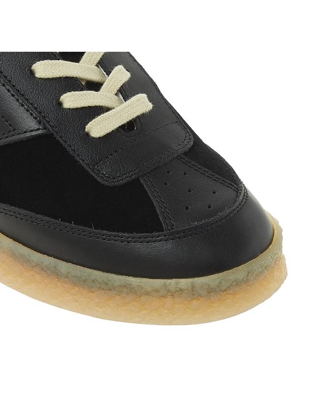 6 Court Logo Tongue Low Top Sneakers Black - MAISON MARGIELA - BALAAN 10