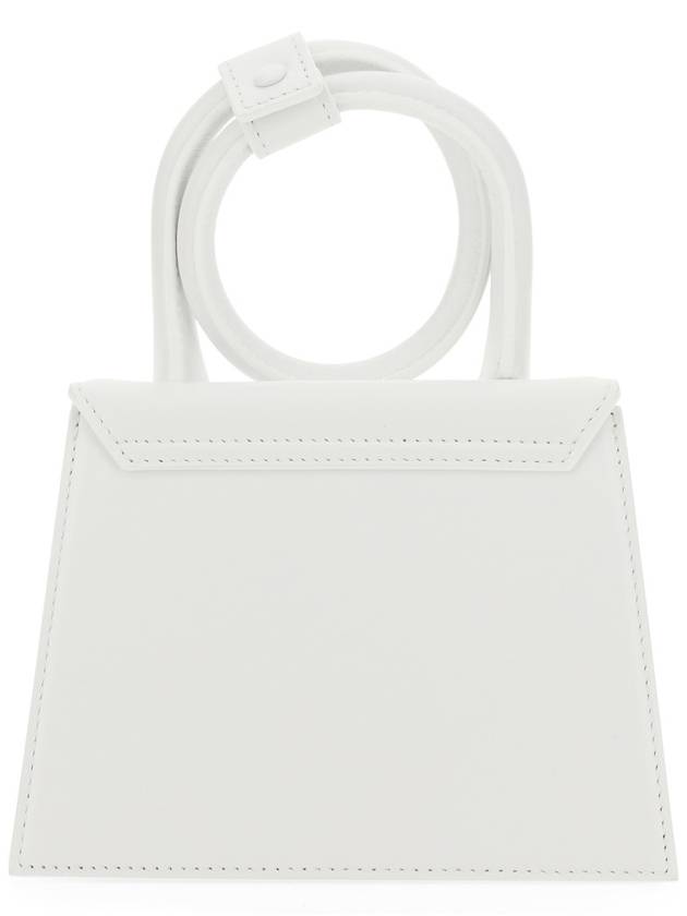 Le Chiquito Noeud Coiled Leather Tote Bag White - JACQUEMUS - BALAAN 6