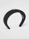 Re-Nylon Triangle Logo Band Hair Accessories Black - PRADA - BALAAN 2