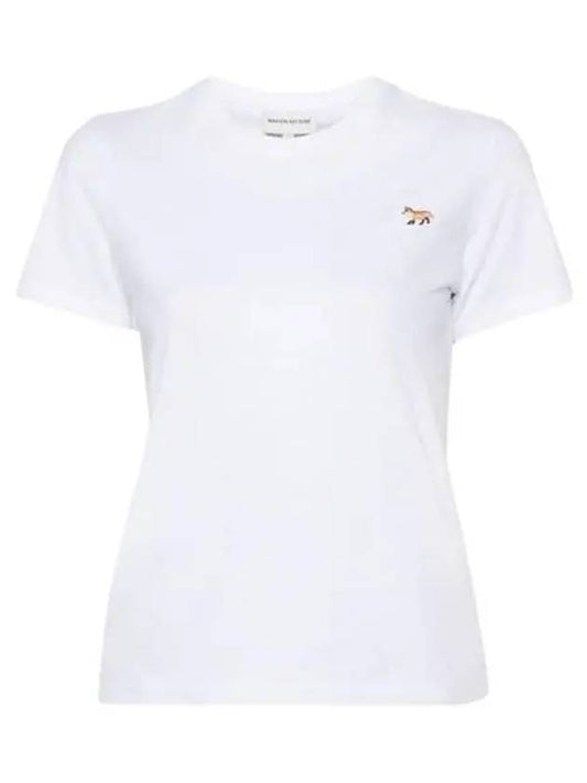 Baby Fox Patch Regular Short Sleeve T-Shirt White - MAISON KITSUNE - BALAAN 2