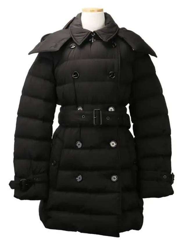 Detachable Hoodie Puffer Coat Padded Black - BURBERRY - BALAAN 2