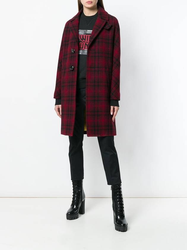 checked single breasted coat - DSQUARED2 - BALAAN 1