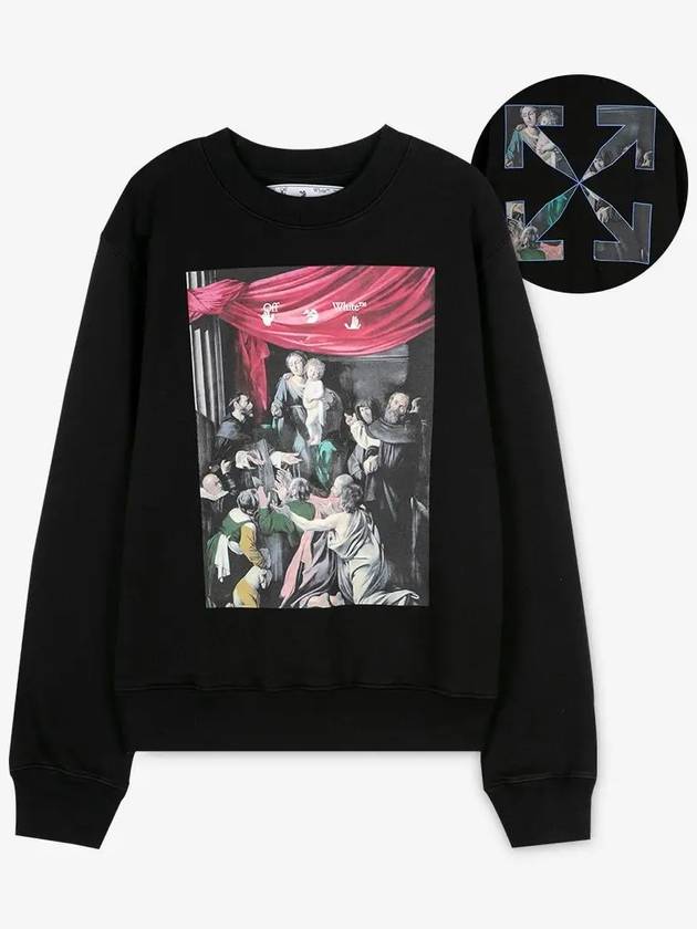 Caravaggio Arrow Sweatshirt Black - OFF WHITE - BALAAN 3