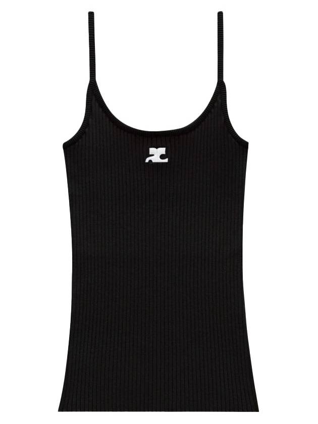 Logo Knit Sleeveless Black - COURREGES - BALAAN 2