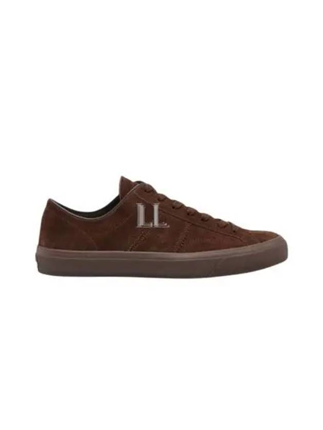 Cambridge Suede Lace-Up Low Top Sneakers Brown - TOM FORD - BALAAN 2