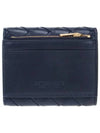 Intrecciato Trifold Half Wallet Navy - BOTTEGA VENETA - BALAAN 4