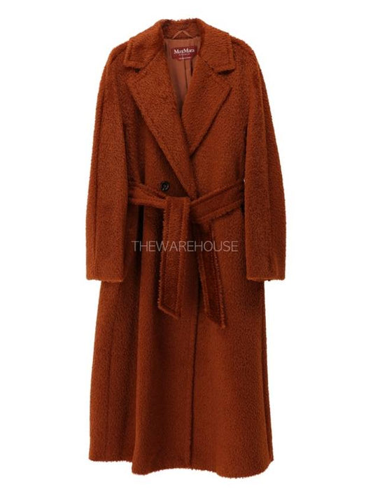 GENARCA Alpaca Wool Coat Terracotta 60162513 - MAX MARA - BALAAN 1