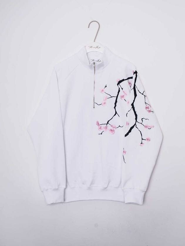 cherry blossom embroidery anorak sweatshirt WHITE - ASIHA - BALAAN 2