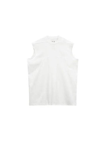 MEN Splinter Seam Sleeveless Top Ivory - RICK OWENS - BALAAN 1