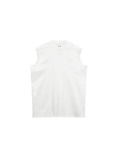 MEN Splinter Seam Sleeveless Top Ivory - RICK OWENS - BALAAN 1