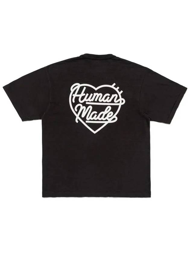 Pocket short sleeve t shirt black HM28CS031 - HUMAN MADE - BALAAN 3