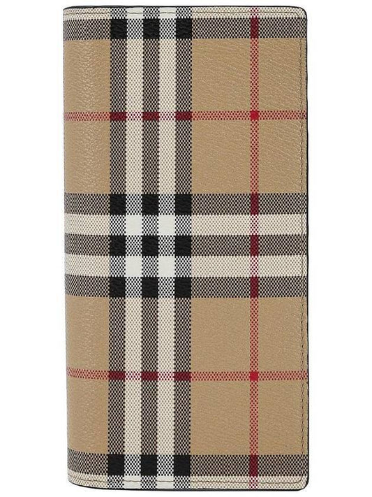 Check Long Wallet Beige - BURBERRY - BALAAN 1