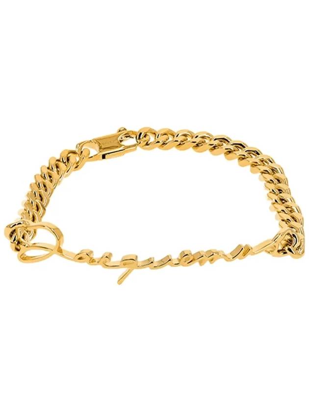 Logo Chain Link Bracelet Gold - JACQUEMUS - BALAAN 5