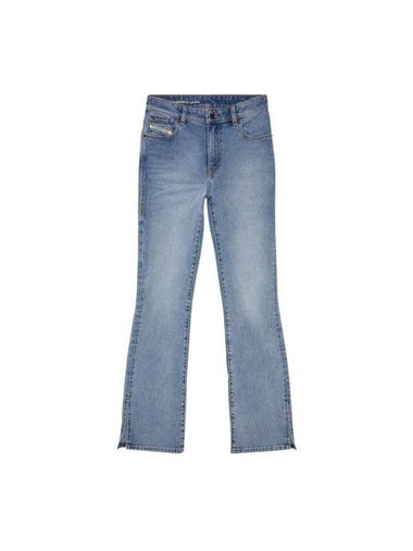 Denim Straight Pants Light Blue - DIESEL - BALAAN 1