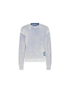 Smashing Bow Logo Label Knit Top Blue - ACNE STUDIOS - BALAAN 2