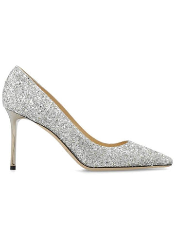 Jimmy Choo ‘Romy’ Glitter Pumps, Women's, Silver - JIMMY CHOO - BALAAN 1