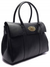 Small Bayswater Classic Grain Tote Bag Black - MULBERRY - BALAAN 4