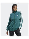 Loose Satin Track Jacket Green - ADIDAS - BALAAN 2