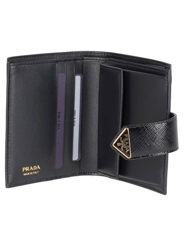 Saffiano Small Bicycle Wallet Black - PRADA - BALAAN 3