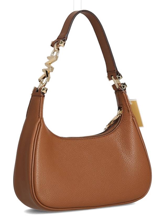 Piper Small Pebbled Leather Shoulder Bag Brown - MICHAEL KORS - BALAAN 4