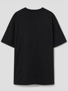 Chillax Fox Patch Regular Short Sleeve T-Shirt Black - MAISON KITSUNE - BALAAN 3