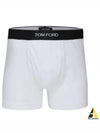 Men's Band Cotton Boxer Briefs 2 Pack White - TOM FORD - BALAAN 2