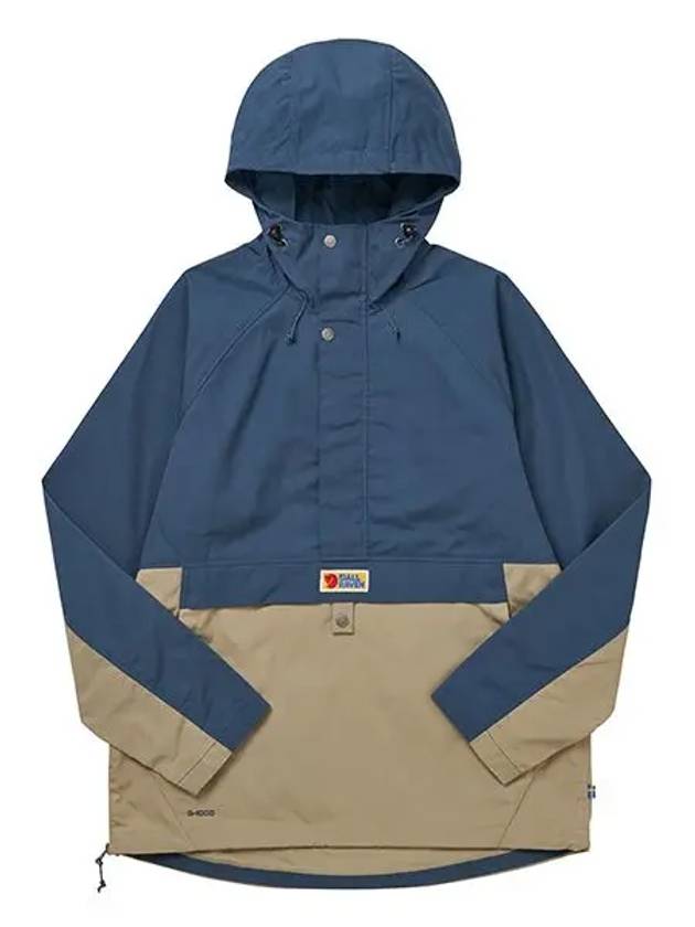 87008 520 195 Vardak Anorak Uncle Blue Sand Stone Men’s Jacket - FJALL RAVEN - BALAAN 1