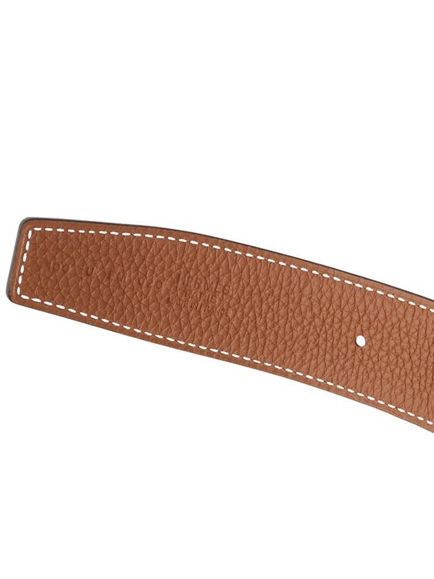 Gold H buckle reversible double sided belt 32mm 100 size 34127 4 - HERMES - BALAAN 4