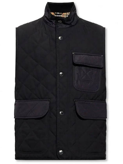 Diamond Quilted Thermoregulated Vest Black - BURBERRY - BALAAN 2