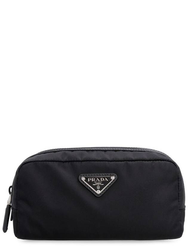 Re-Nylon Travel Pouch Clutch Bag Black - PRADA - BALAAN 2