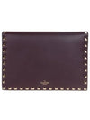 Rockstud Clutch Bag Ruby - VALENTINO - BALAAN 1