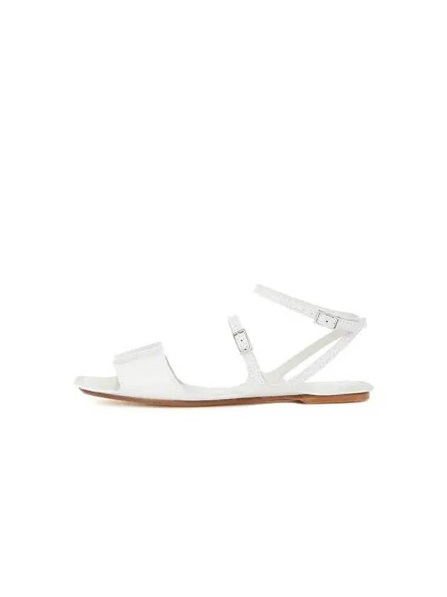 Women s Buckle Strap Leather Sandals Cream 271427 - EMPORIO ARMANI - BALAAN 1