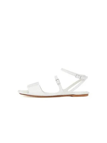 Women s Buckle Strap Leather Sandals Cream 271427 - EMPORIO ARMANI - BALAAN 1