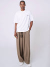 AU42PT07 Classic wide pants dark beige - ATHPLATFORM - BALAAN 8