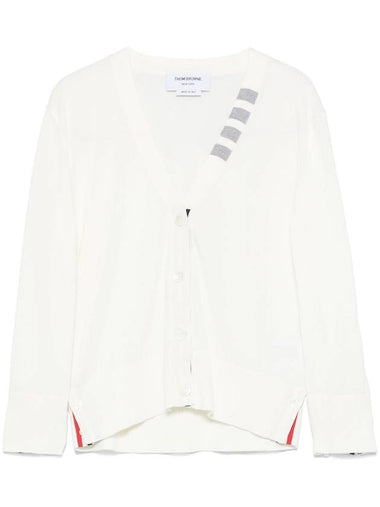 Thom Browne Sweaters White - THOM BROWNE - BALAAN 1