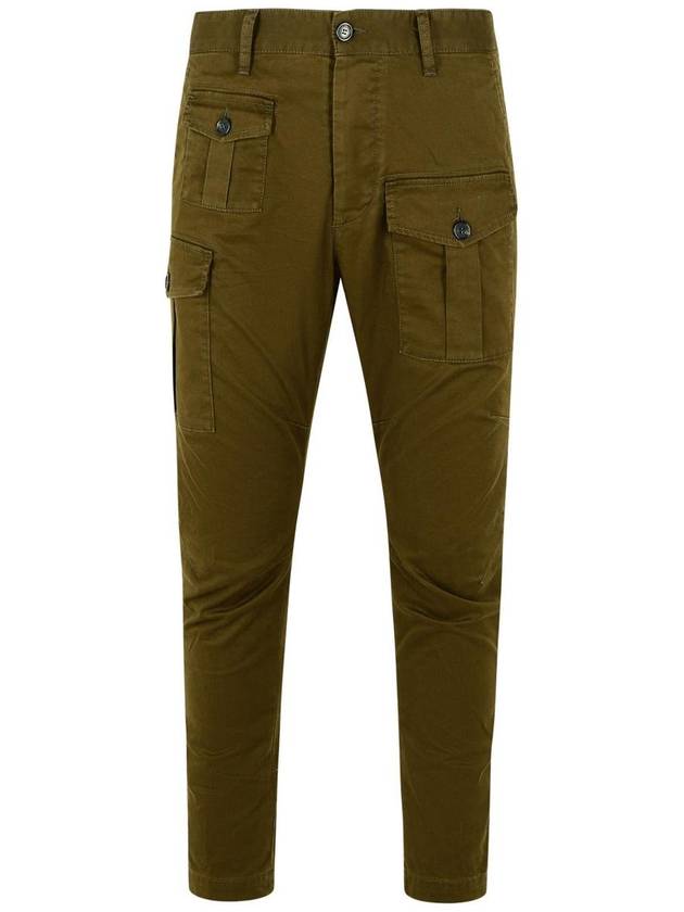 DSQUARED2 'Sexy' Dark Green Cotton Cargo Pantone - DSQUARED2 - BALAAN 1