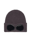 Extra Fine Merino Wool Goggle Beanie Violet - CP COMPANY - BALAAN 2