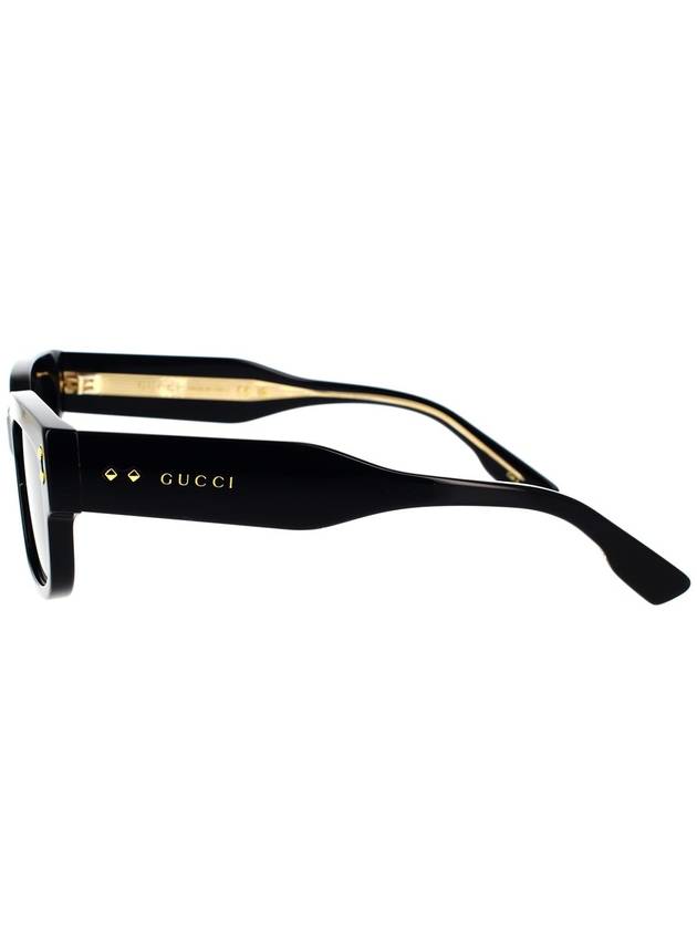 Square Frame Sunglasses Black - GUCCI - BALAAN 4