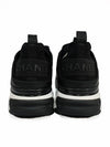 Mixed fiber women s sneakers black gold G35617 - CHANEL - BALAAN 4