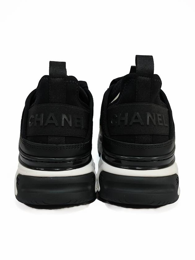 Mixed fiber women s sneakers black gold G35617 - CHANEL - BALAAN 4