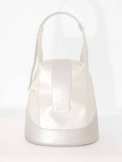 Lanterne Large Shoulder Bag Cool Cream - ECLAAIRE - BALAAN 2