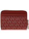 Jet Set Small Logo Card Wallet Red - MICHAEL KORS - BALAAN 4