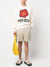 Boke Flower Cotton Knit Top Beige - KENZO - BALAAN 3