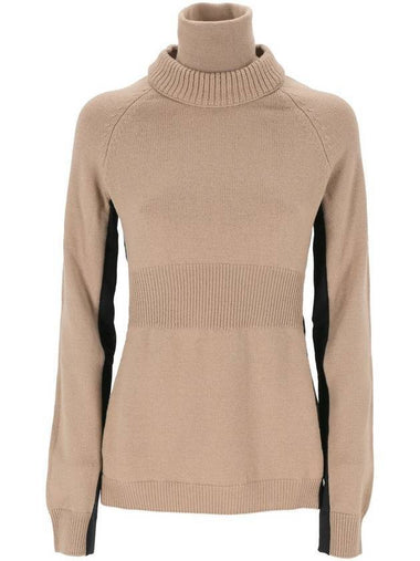 wool turtleneck beige - MONCLER - BALAAN 1