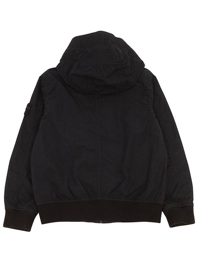 Wappen Patch Zip-Up Hoodie Black - STONE ISLAND - BALAAN 4