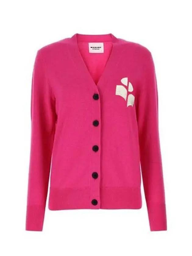 Karin Cotton Cardigan Pink - ISABEL MARANT ETOILE - BALAAN 1