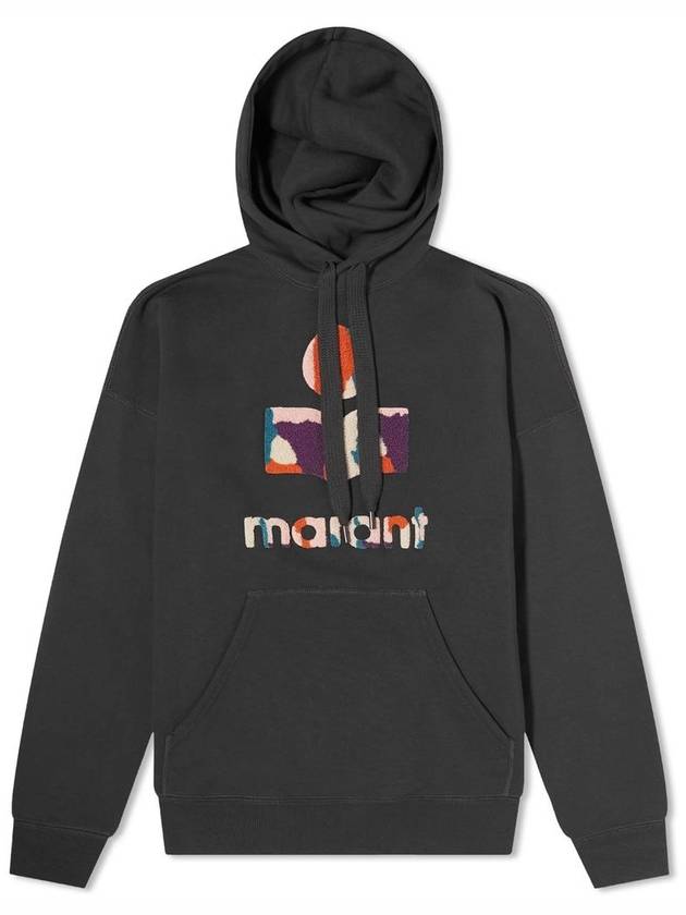 Mansel Big Logo Print Hoodie Fade Night - ISABEL MARANT - BALAAN 2